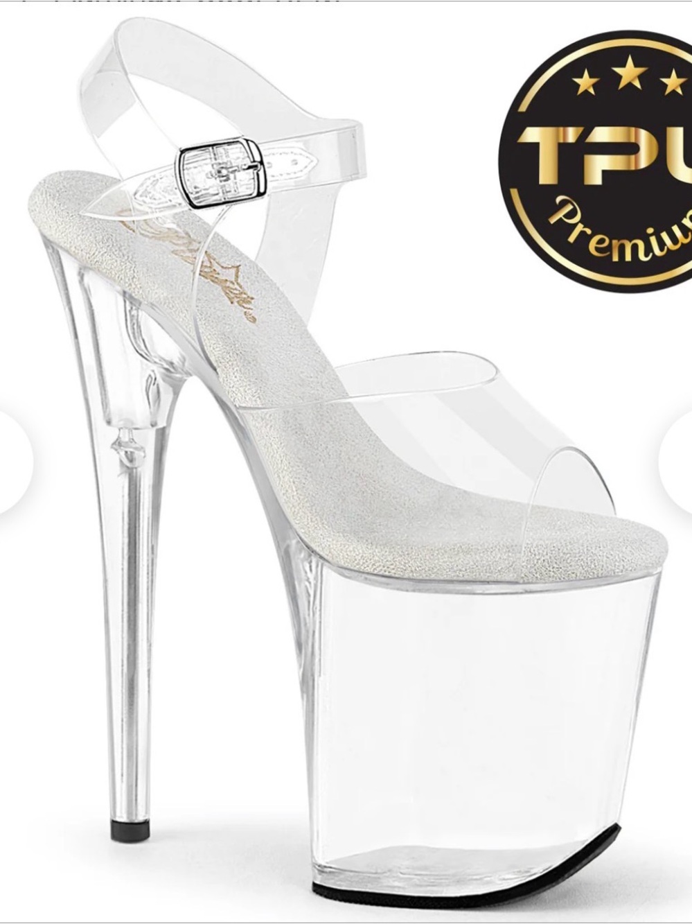 Pleaser Flamingo-808PREM Clear Platform Premium